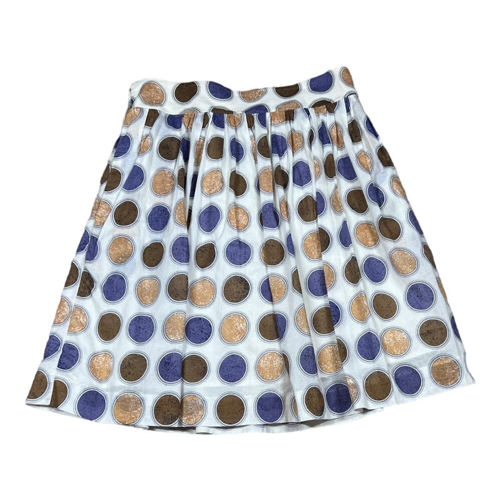 Anthropologie Edme & Esyllte Cultivation Polka Dot Twee Full Skirt - Picture 3 of 5